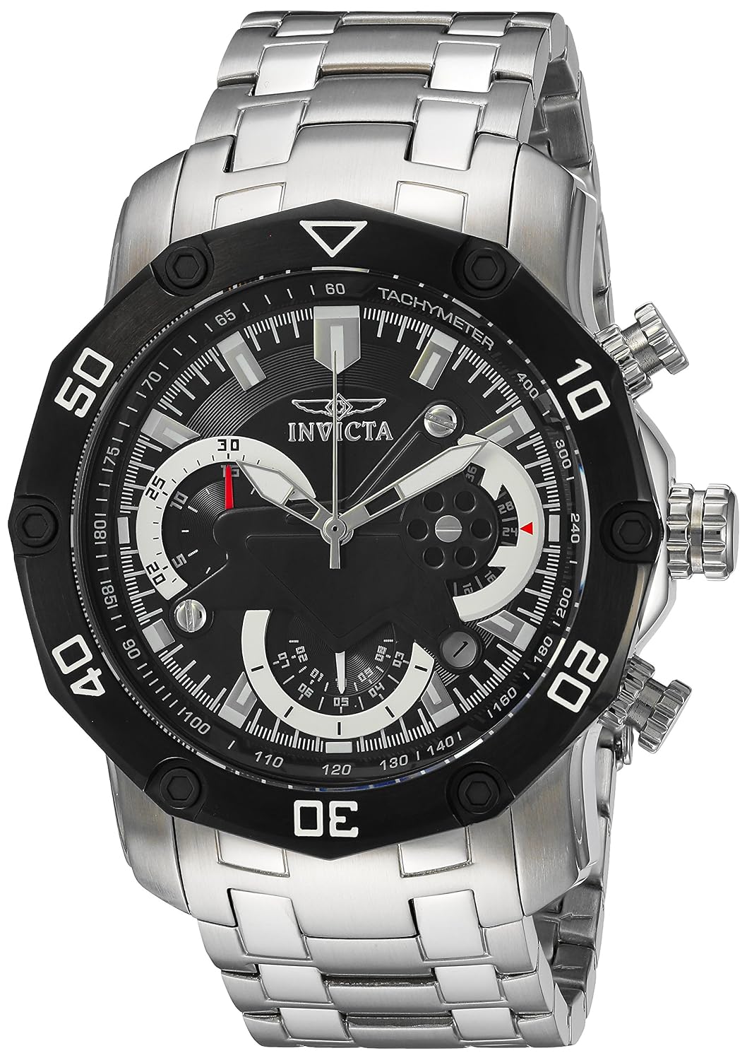 invicta mens pro diver 22760 stainless steel chronograph watch